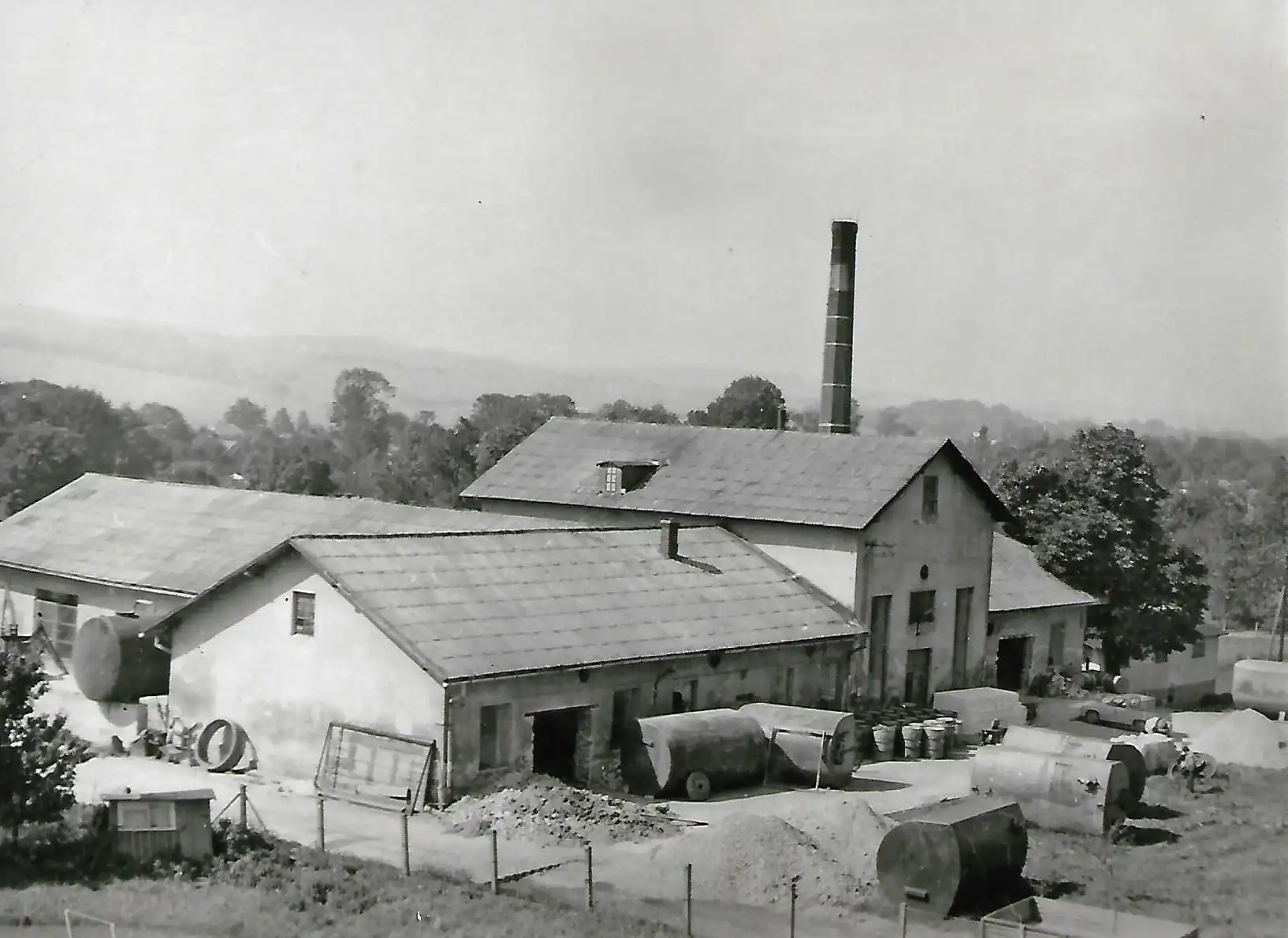 Gorzelnia w Długiem w roku 1979